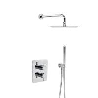 Встраиваемая термостатическая душевая система с тропическим душем и душевым комплектом DRAKO K3387011 Ramon Soler фото в интернет-магазине Русалия