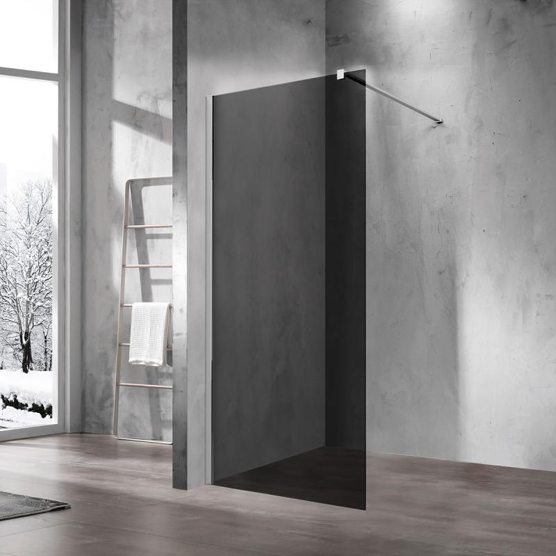 Душевая перегородка Walk-In VSW-1H800CG, 800*2000, хром, стекло тонированное Vincea