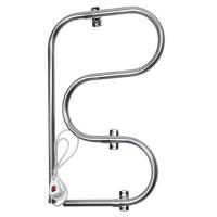 Электрический полотенцесушитель E-образный 440х700 хром DMT 104-25 44x70 EK L Domoterm фото в интернет-магазине Русалия