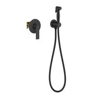 Смеситель встроенный с гигиеническим душем Timo Anni (2789/03SM) черный фото в интернет-магазине Русалия