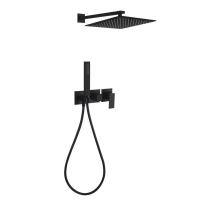 Душевая система встраиваемая (без излива) Grocenberg GB5080BL, черный фото в интернет-магазине Русалия