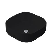 M8FWCC30430BM Func Раковина накладная, квадрат, 43 см, цвет черный матовый Am.Pm фото в интернет-магазине Русалия