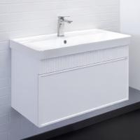 Тумба-умывальник "Мадрид-80М" белый матовый с рак. COMFORTY 4480 00-00021274 Comforty фото в интернет-магазине Русалия