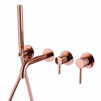Смеситель ABBER Wasser Kreis AF8130RG для ванны скрытого монтажа, розовое золото фото в интернет-магазине Русалия