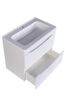 Тумба с раковиной Бергамо Мини 60 подвесная, Люкс антискрейч белый Style Line фото в интернет-магазине Русалия