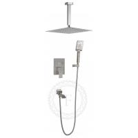 Душевая система встраиваемая FILARETE Waterfall FL1012NK, никель фото в интернет-магазине Русалия