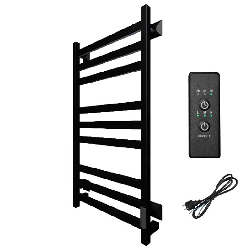 Полотенцесушитель электрический (лесенка) Тругор Пэк сп 21 кв 80х40 см, черный ПЭК сп 21кв/8040чернВГП