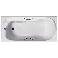 Ванна чугунная Nova 1800x800x450, с отверстиями под ручки NV18080H Goldman с ножками фото в интернет-магазине Русалия