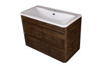 Тумба с раковиной Атлантика 90 Люкс подвесная, старое дерево Style Line фото в интернет-магазине Русалия