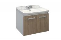 COMFORTY. Тумба-умывальник "Рига-60" дуб сонома с раковиной COMFORTY 9335-60 фото в интернет-магазине Русалия