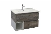 COMFORTY. Тумба-умывальник "Турин-75" дуб бежевый с раковиной COMFORTY 75E фото в интернет-магазине Русалия