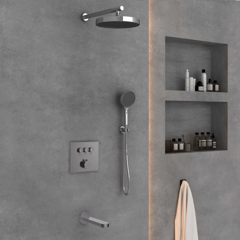 Душевой комплект Inspire VSFW-431I2CH встраиваемый, хром Vincea