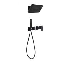 Душевая система встраиваемая (без излива) Grocenberg GB5030BL, черный фото в интернет-магазине Русалия