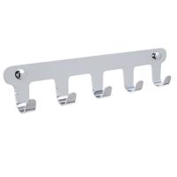 Планка с пятью крючками FIXSEN PRACTICA FX-805-5, хром фото в интернет-магазине Русалия