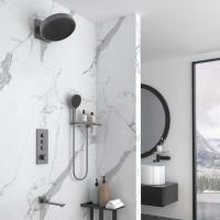 Душевой комплект Inspire VSFW-433TI3RGM встраиваемый, термостат, трехрежимный, вороненая сталь Vincea фото в интернет-магазине Русалия