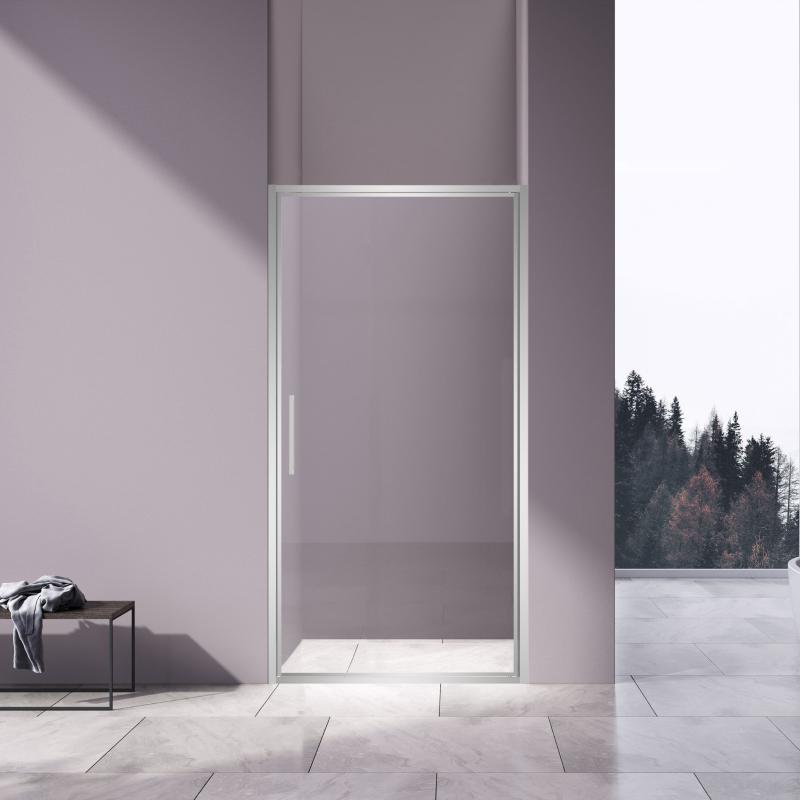 Душевая дверь Slim 8mm VDP-4SL100CL, хром, стекло прозрачное Vincea