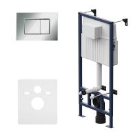 I012707.0251 ProC инсталляция для подвес унитаза с клавишей ProC S пластик, хром глянцевый фото в интернет-магазине Русалия