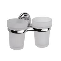 Стакан для ванной комнаты двойной Haiba HB1508, хром фото в интернет-магазине Русалия