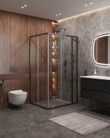 Душевой уголок CEZARES MOLVENO-AH-21-90+30-C-GM-IV фото в интернет-магазине Русалия