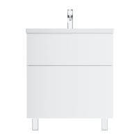 M90FSX07522WG32 GEM, База под раковину, напольная, 75 см, 2 ящика push-to-open, цвет: белый, глянец Am.Pm фото в интернет-магазине Русалия