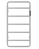 Полотенцесушитель электрический WONZON & WOGHAND WISMAR, Брашированный никель (WW-AL202-BR) фото в интернет-магазине Русалия