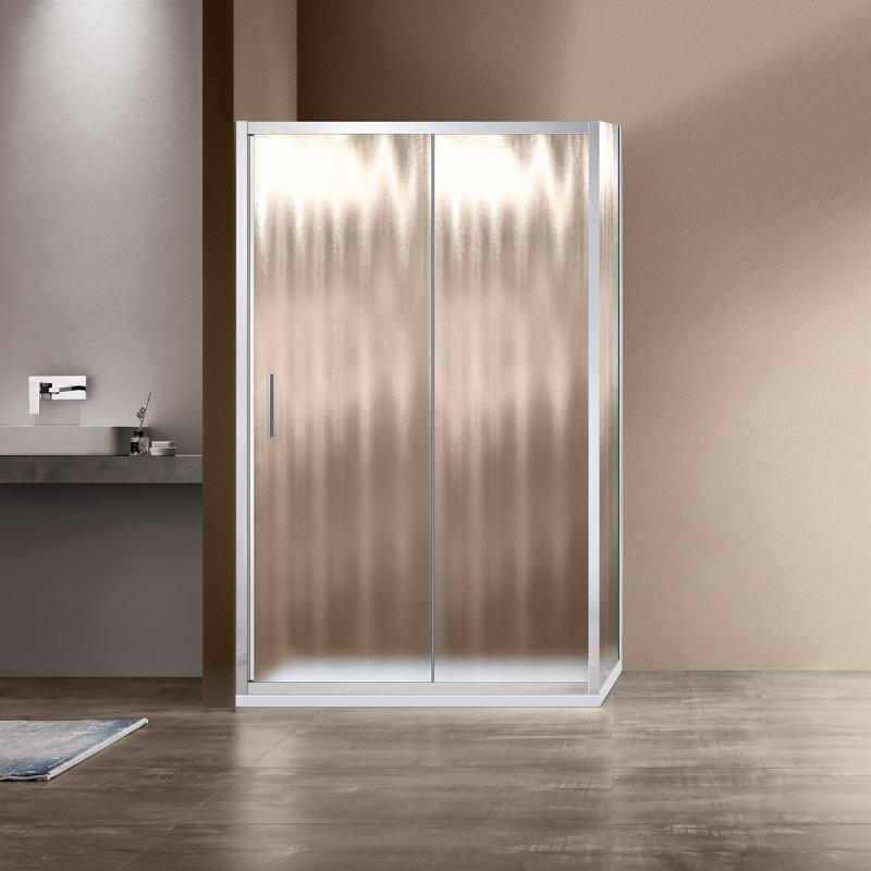 Душевой уголок Garda VSR-1G8015CH, 1500*800, хром, стекло шиншилла Vincea