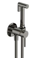 AQM6217GM Siena Готовый комплект гигиенического душа (скрытый монтаж, латунная лейка), Gun metal фото в интернет-магазине Русалия