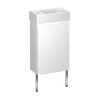 Тумба с раковиной WC Area 40 см матовый белый 221801004 Wellsee фото в интернет-магазине Русалия