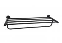 Полка для полотенец AQUATEK, матовый черный AQ4015MB ВЕГА фото в интернет-магазине Русалия