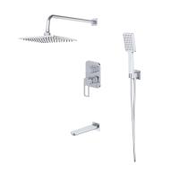 Душевая система с тропическим душем, ручным душем и изливом IDDIS Slide (SLISB03i68) фото в интернет-магазине Русалия