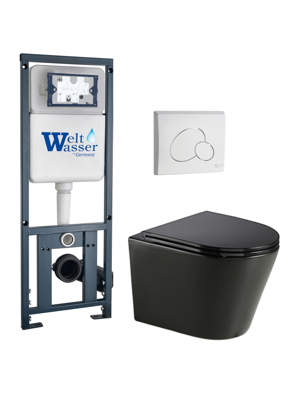 Комплект MARBERG 410 + SALZBACH 043 GL-BL + MAR 410 RD GL-WT WeltWasser