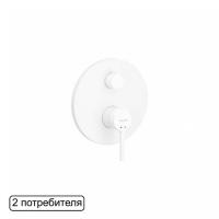 Смеситель для душа скрытого монтажа EXCELLENT Pi AREX.1245WH (белый мат) фото в интернет-магазине Русалия