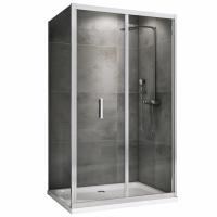 Душевой уголок ABBER Sonnenstrand AG07110-S80 80х110 прямоугольный, профиль хром, прозрачное стекло фото в интернет-магазине Русалия