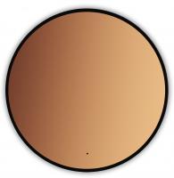 Зеркало AZARIO Monaco-BLACK d1000 бесконтактный сенсор, черная рамка (LED-00002769) фото в интернет-магазине Русалия