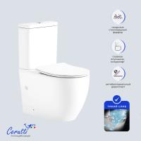 Унитаз напольный Ceruttispa VINCE Tornado CT10373 безободковый (630х350х795) фото в интернет-магазине Русалия