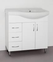 Тумба № 25 - 82 ЛЕВАЯ c раковиной Коралл 83 Эко Стандарт Style Line фото в интернет-магазине Русалия