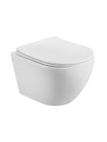 Унитаз подвесной безободковый Marino-TOR BB7026CH-TOR/SC Торнадо с сиденьем-микролифт Belbagno фото в интернет-магазине Русалия