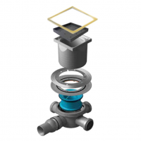 Точечный трап Pestan Confluo Standard 15х15 Ceramic Gold (13000121) фото в интернет-магазине Русалия