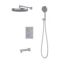 Душевая система IDDIS Duna с тропическим, ручным душем и изливом, термостат, глянцевый хром (DUNSBSTi68) фото в интернет-магазине Русалия