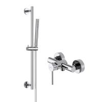 AQ1360CR ЕВРОПА смеситель для душа + AQ2012CR ЕВРОПА душевой гарнитур 1jet 65 см фото в интернет-магазине Русалия