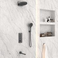 Душевой комплект VSFW-433TI1GM встраиваемый, вороненая сталь Vincea фото в интернет-магазине Русалия