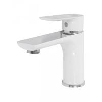 Смеситель для раковины Hansberge H1099W, белый/хром фото в интернет-магазине Русалия