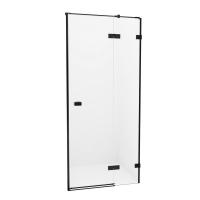Дверь в нишу NEW TRENDY AVEXA BLACK 80x200 EXK-1547 (черный) фото в интернет-магазине Русалия