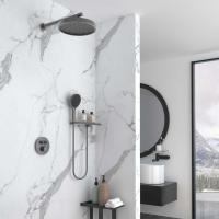 Душевой комплект Inspire VSFW-3I22MT2RGM встраиваемый, термостат,  двухрежимный, вороненая сталь Vincea фото в интернет-магазине Русалия