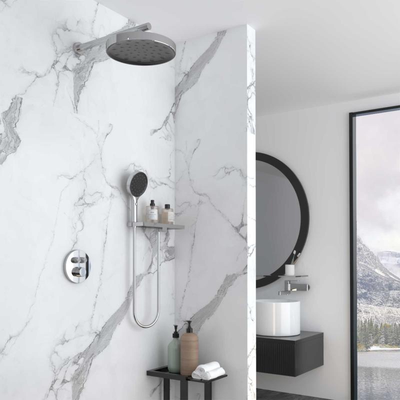 Душевой комплект Inspire VSFW-3I22MT2RCH встраиваемый, термостатический, двухрежимный, хром Vincea