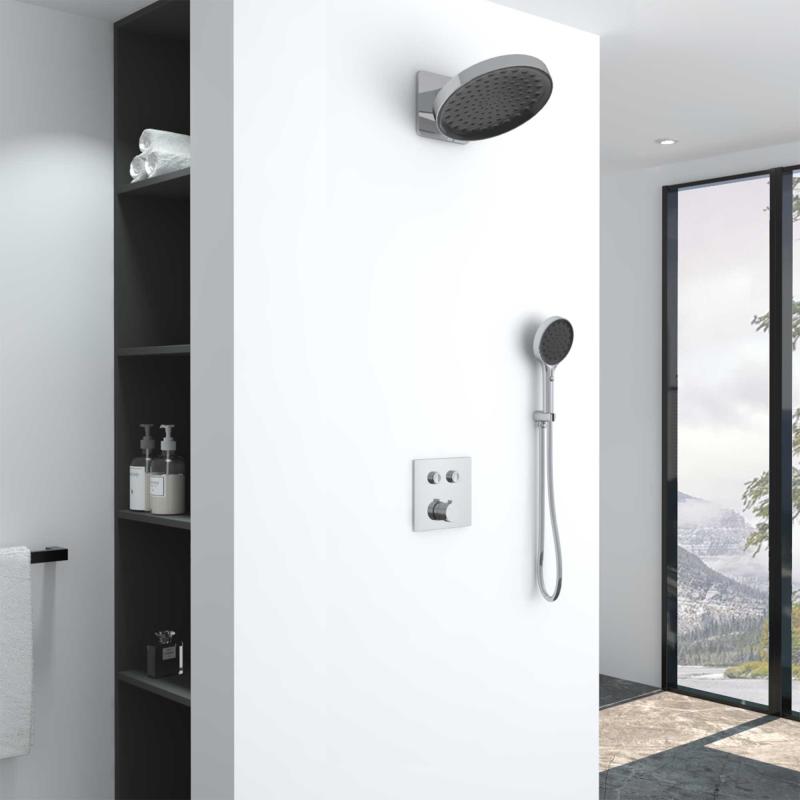 Душевой комплект VSFW-421I3CH встраиваемый, двухрежимный, хром Vincea