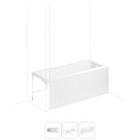 Акриловая ванна Rock 150х75х44 в наборе 3 в 1: акриловая ванна, металлический каркас, лицевой экран S2-37070050 Lavinia Boho фото в интернет-магазине Русалия