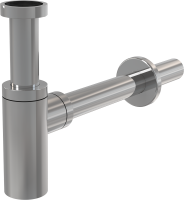 Сифон для умывальника DN32 DESIGN цельнометаллический, круглый A400 AlcaPlast фото в интернет-магазине Русалия