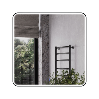 Зеркало в черной алюминиевой раме 80 см Comforty Сириус-80 LED IC-подсветка холодный свет, сенсор 00-00020724 Comforty фото в интернет-магазине Русалия