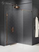 Душевое ограждение NEW TRENDY AVEXA COPPER BRUSHED 130x200 EXK-7140 (брашированная медь) фото в интернет-магазине Русалия
